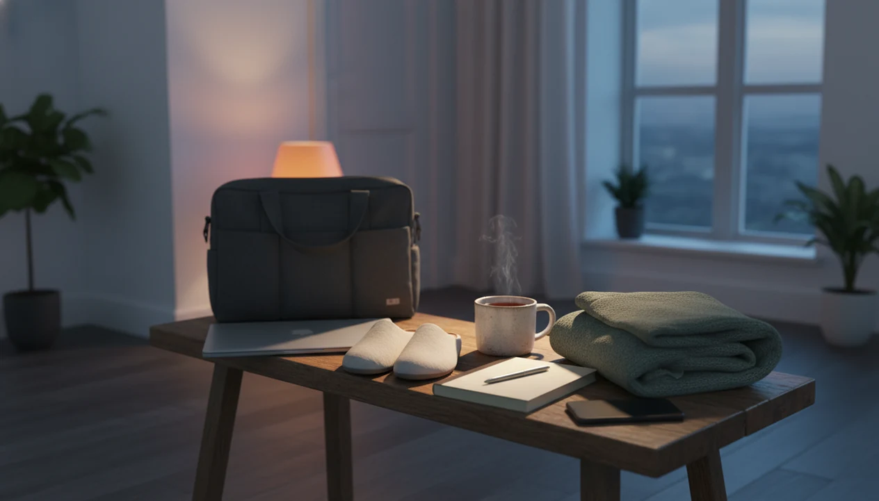 After-Work Decompression Routine for Calm Transitions