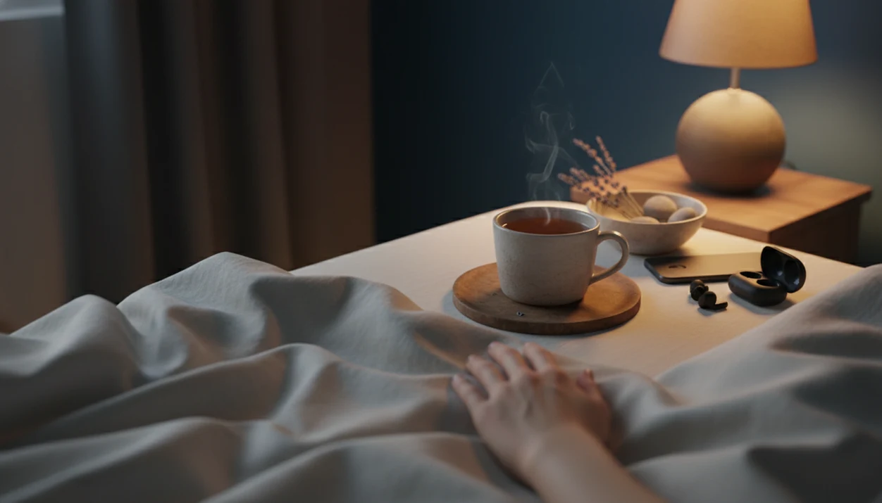 Nighttime Grounding Routine for Calmer Sleep Preparation