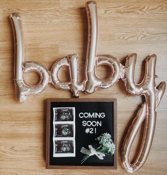 baby soon announcement