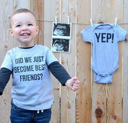 first child baby announcement
