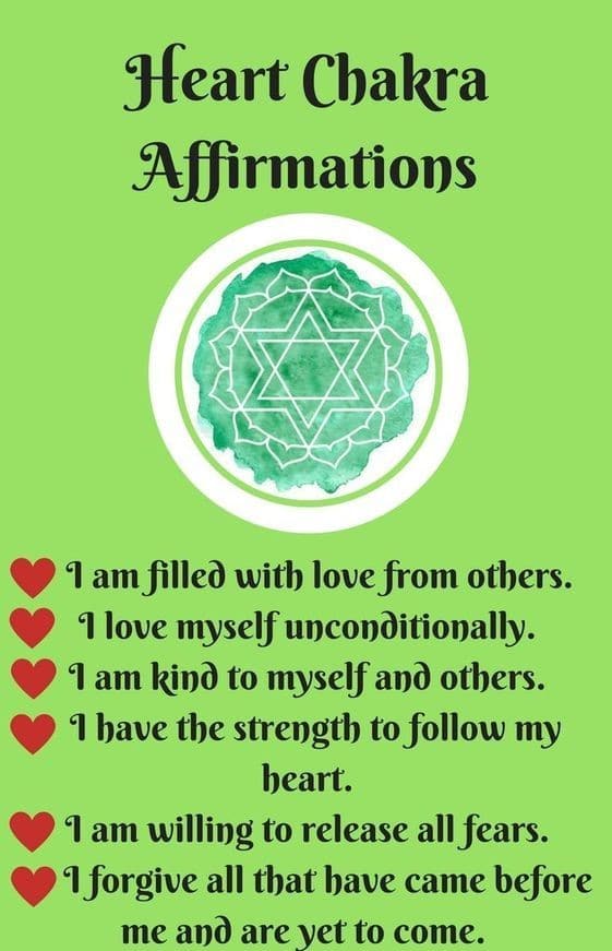 heart chakra affirmations