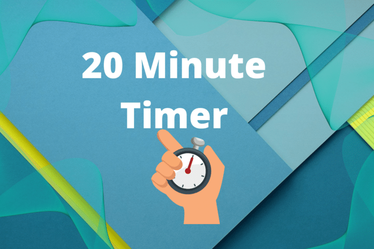 20 Minute Timer with Alarm