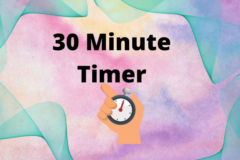 30 Minute Timer with Alarm