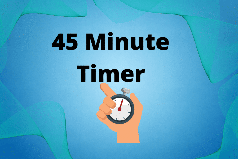 45 Minute Timer with Alarm