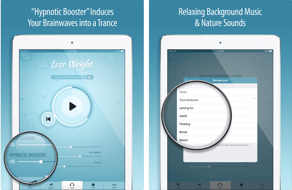 lose weight hypnosis app inner strenght