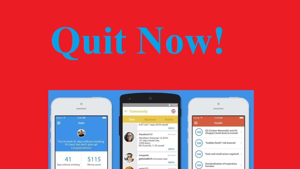 quitnow best apps support smoker
