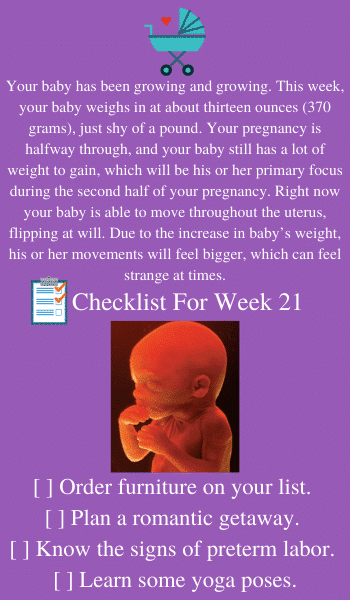 baby in utero at 21 weeks