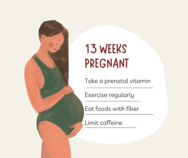 13 Weeks Pregnant: Baby’s Development, Belly, Symptoms & More
