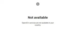 OpenAI ChatGPT not available in your country