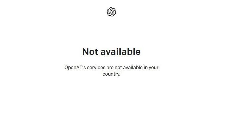OpenAI ChatGPT not available in your country
