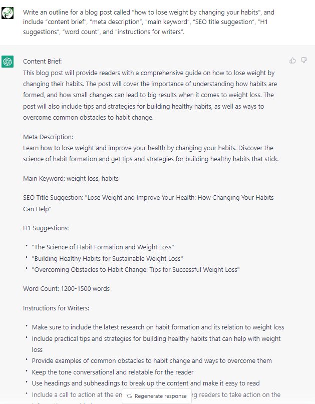 blog outline chat gpt