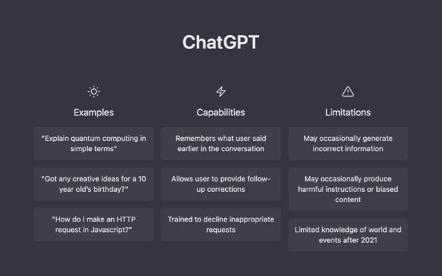chat gpt uses interact and respond