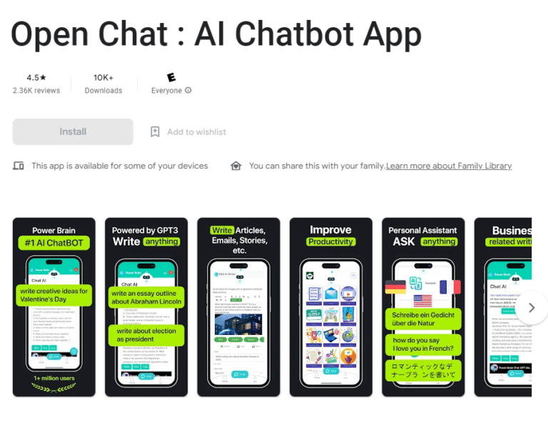 Chat AI: Smart Writing AI Tool PB4 for iOS