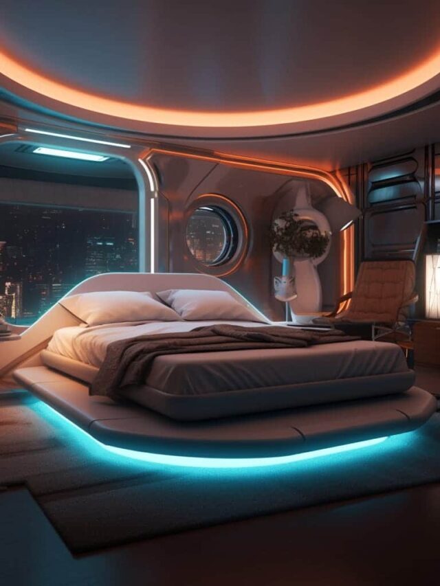 Bedroom of the Future AI Generated Midjourney
