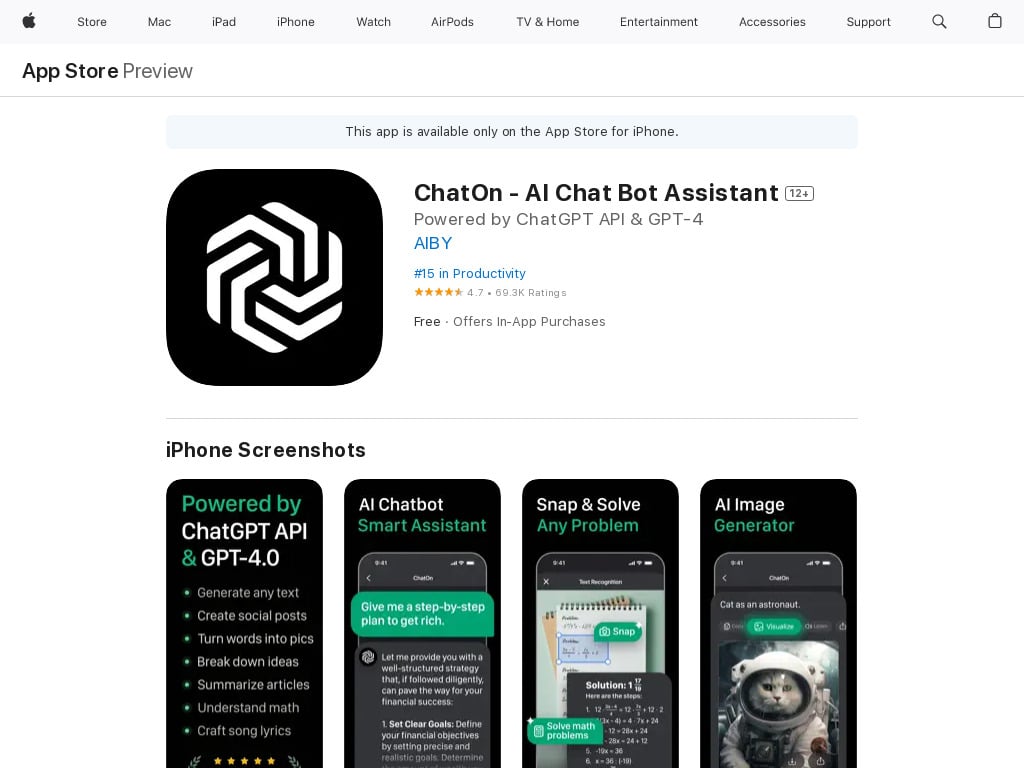 ChatOn ai assistant chatgpt apps