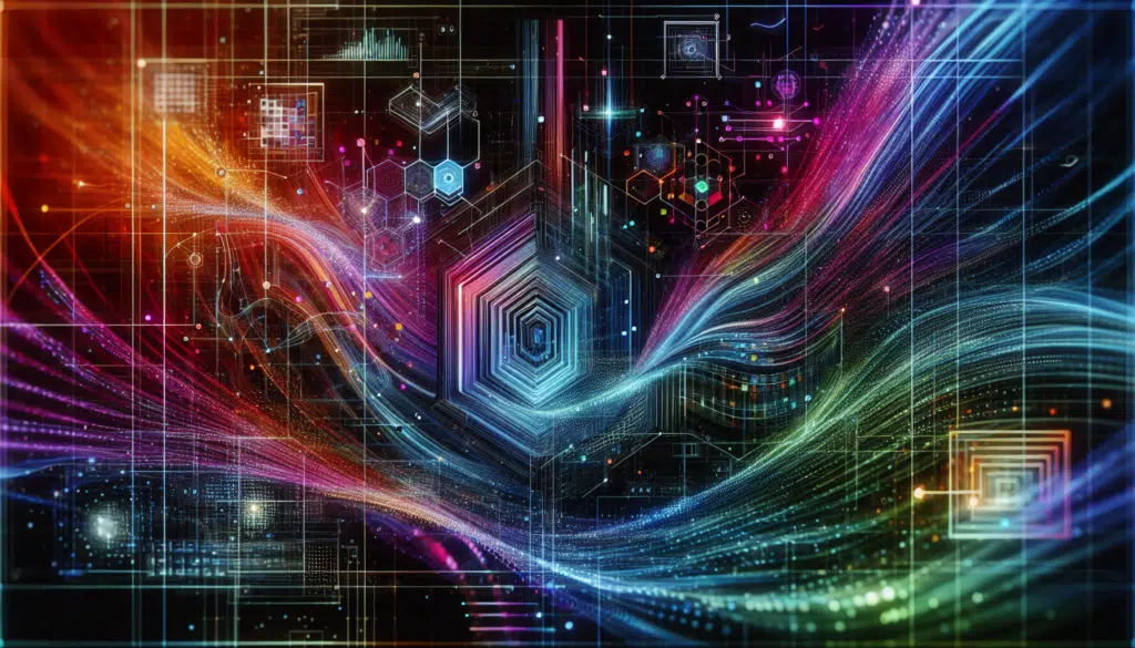 futuristic AI interface creating art