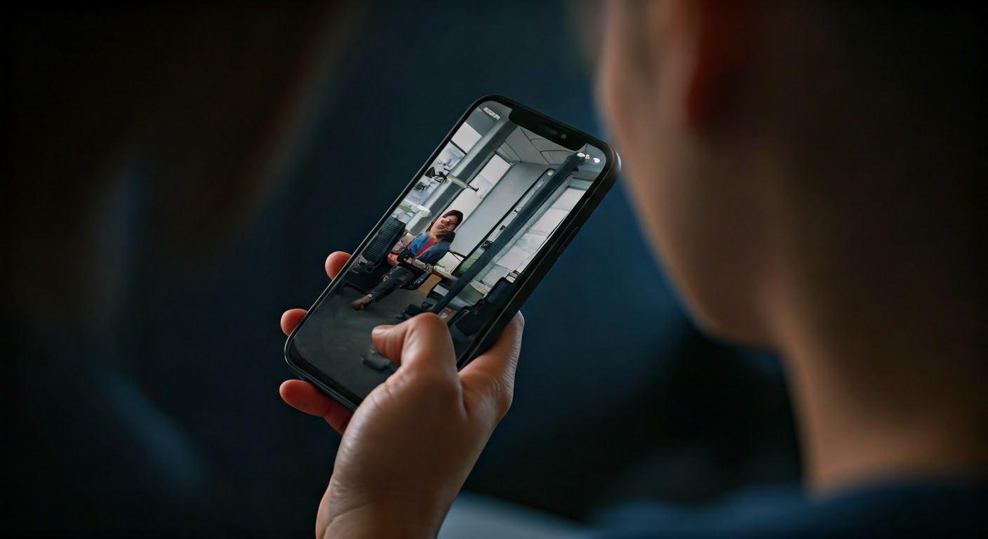 Group using reverse image search on iPhone